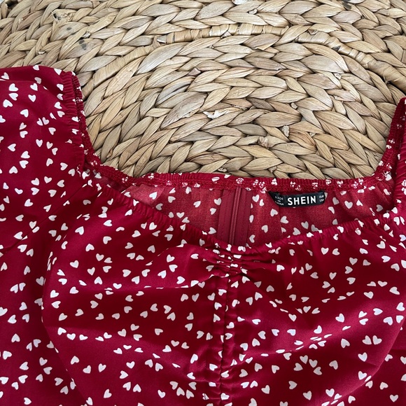 Red Off-Shoulder Top - Picture 4 of 5